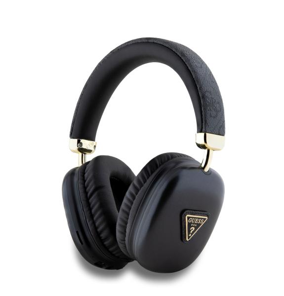 Slúchadlá Guess PU 4G Kožené čierne