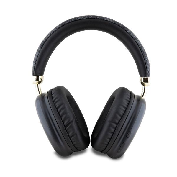 Slúchadlá Guess PU 4G Kožené čierne2