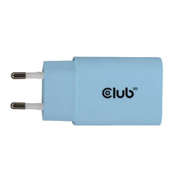 Club3D Nabíječka,  USB-C,  Power Delivery 15V/ 2A,  2-pack,  modrá