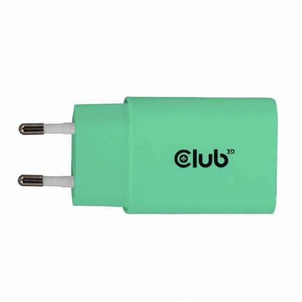 Club3D Nabíječka,  USB-C,  Power Delivery 15V/ 2A,  2-pack,  zelená1