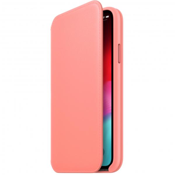 Puzdro iPhone X Leather Folio Soft Pink