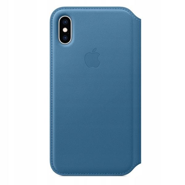 Puzdro iPhone XS Leather Folio Cape Cod Blue