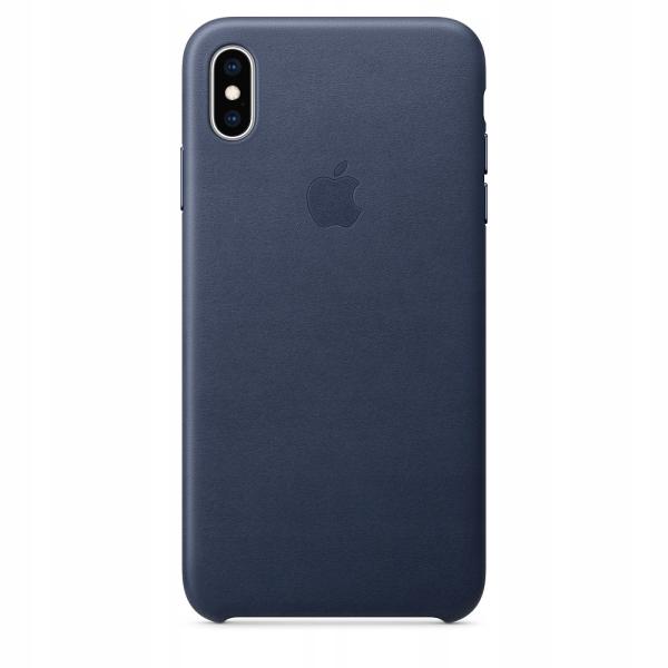Puzdro iPhone XS Max Leather Case Midnight Blue