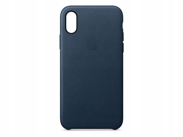 Puzdro iPhone XS Max Leather Case Midnight Blue3