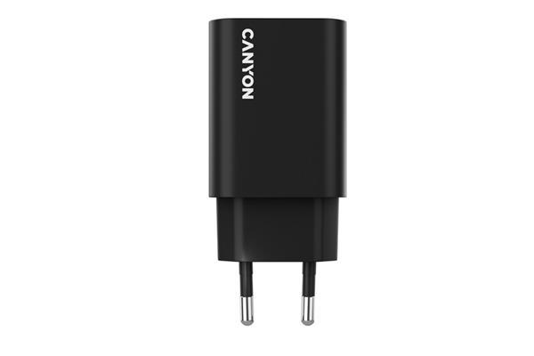 Canyon OnCharge 30CL, univerzálna cestovná nabíjačka do steny 1x USB-C, 30W PD, čierna1