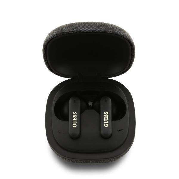 Guess PU 4G Metal Logo ENC TWS Bezdrôtové Slúchadlá čierne5