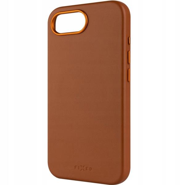 FIXED MagLeather kožený kryt iPhone 16e, hnedý1