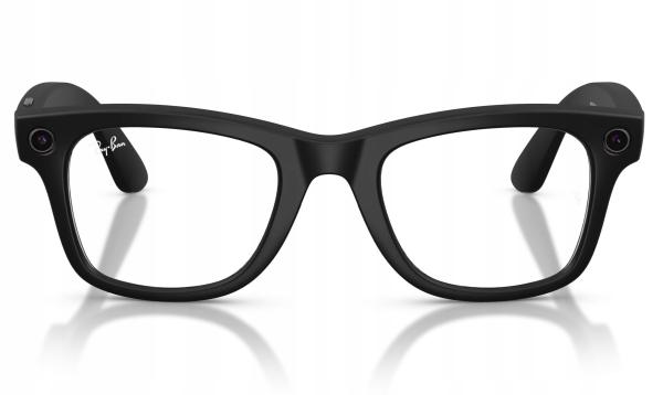Meta Ray-Ban Gen2 Wayfarer, Matte Black, Clear