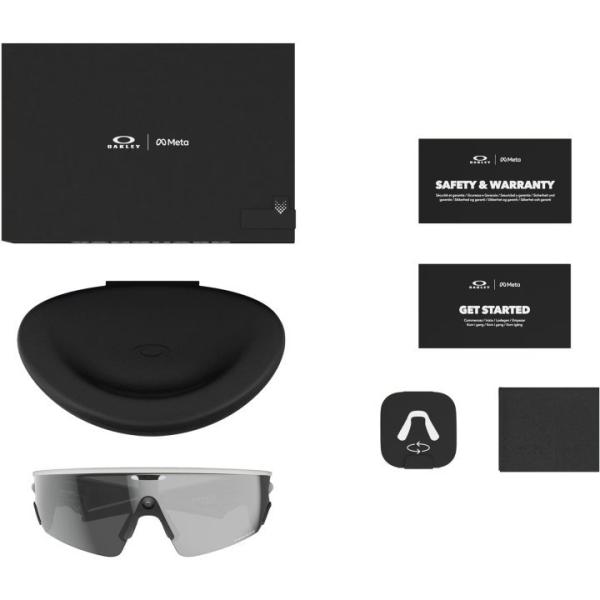 Meta Oakley Vanguard prizm black lenses, white frame3