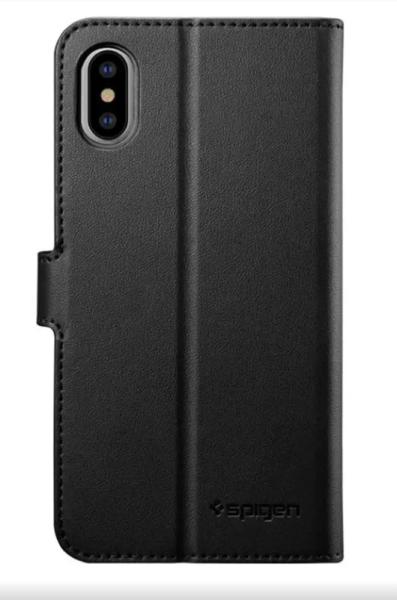 Puzdro iPhone X/XS Spigen Wallet Black1