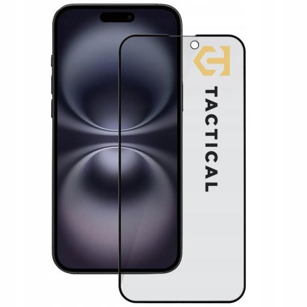Sklo iPhone 15 Pro Black Privacy Stealth 5D