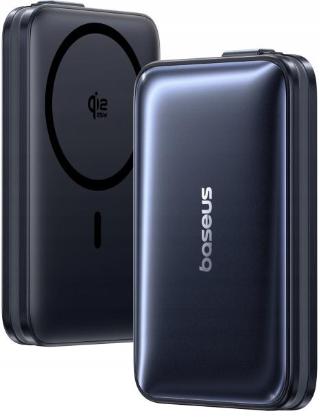 Baseus PicoGo AM61 Qi2.2 45W Magnetická Powerbanka 10000mAh Cosmic Black3