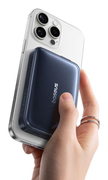 Baseus PicoGo AM61 Qi2.2 45W Magnetická Powerbanka 10000mAh Cosmic Black4