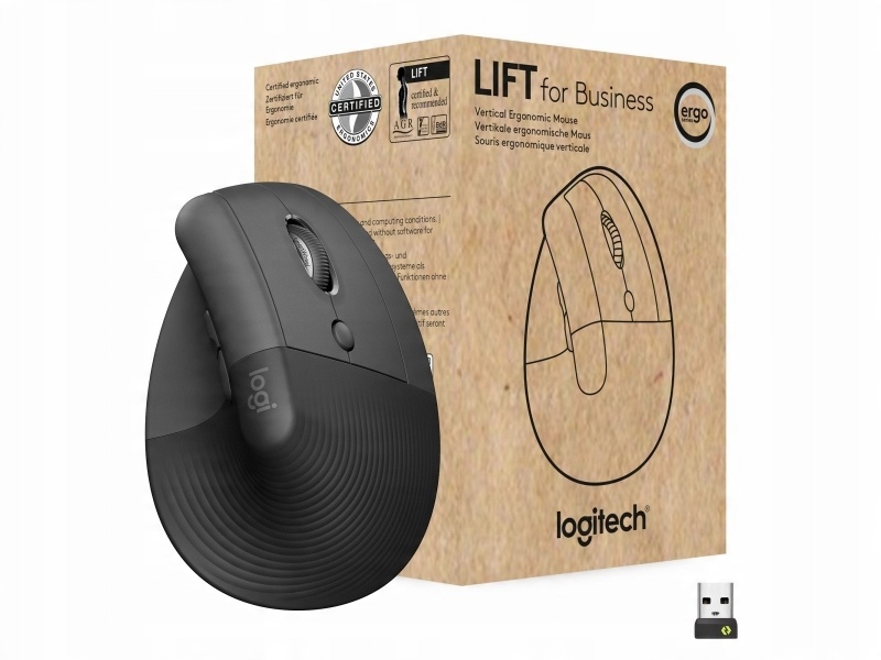 Logitech Wireless Mouse Lift for Business,  graphite /  black5 