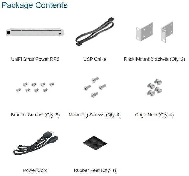 Ubiquiti UniFi SmartPower Redundant Power System, USP-RPS4 