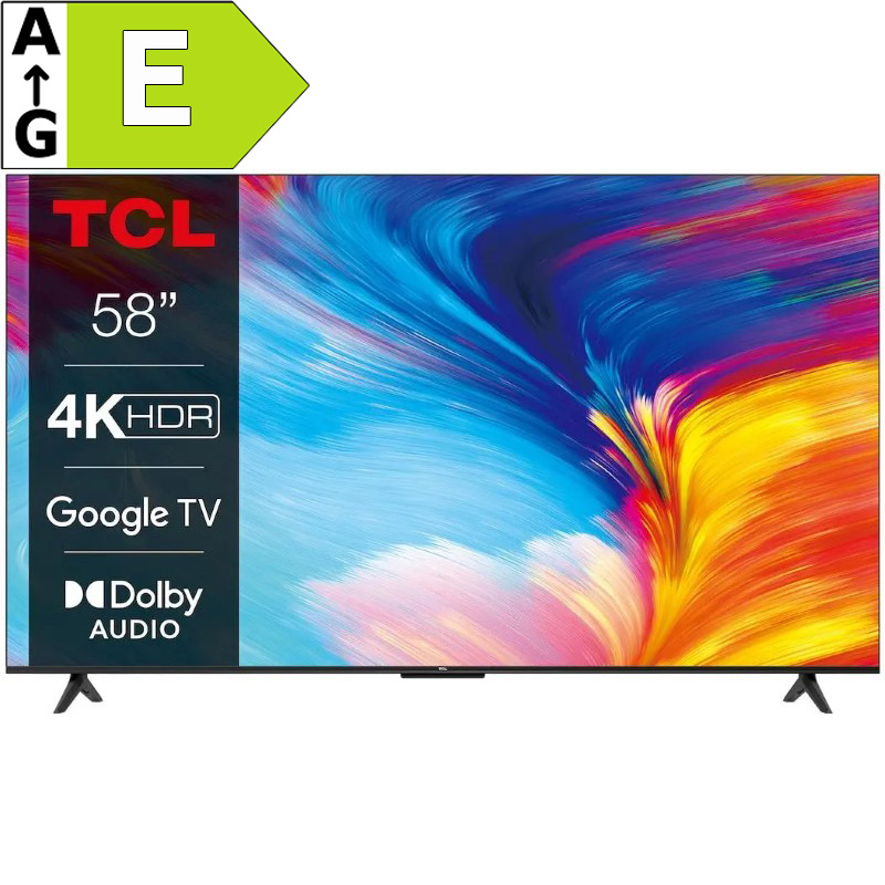 TV TCL 58P635 TV SMART Google TV LED 147cm 4K UHD 2400 PPI 50Hz0 