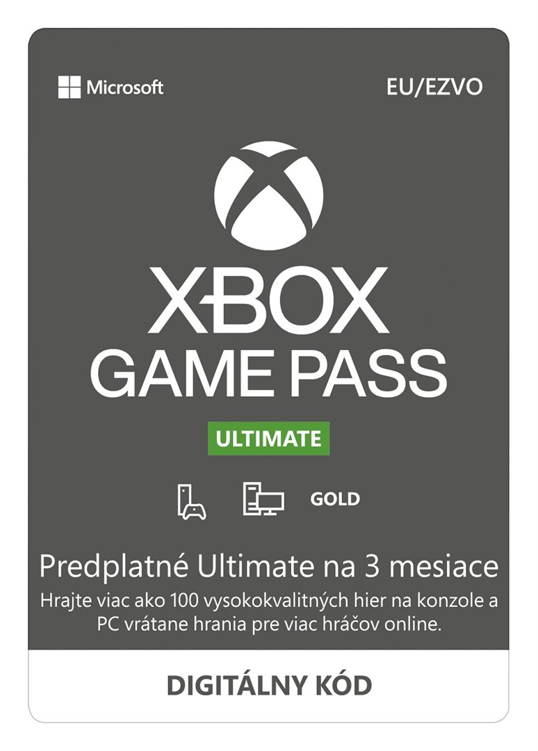 Game Pass Ultimate- predplatné na 3 mesiace0 