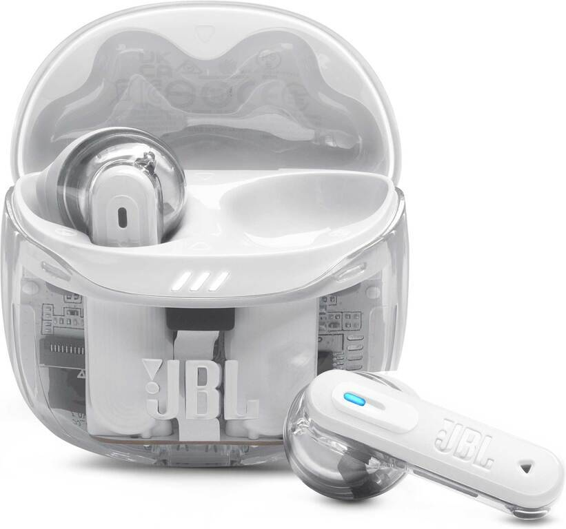 JBL Tune Flex 2 Ghost White slúchadlá0 