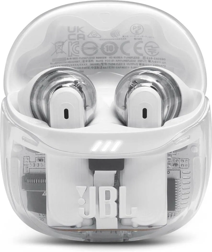 JBL Tune Flex 2 Ghost White slúchadlá2 