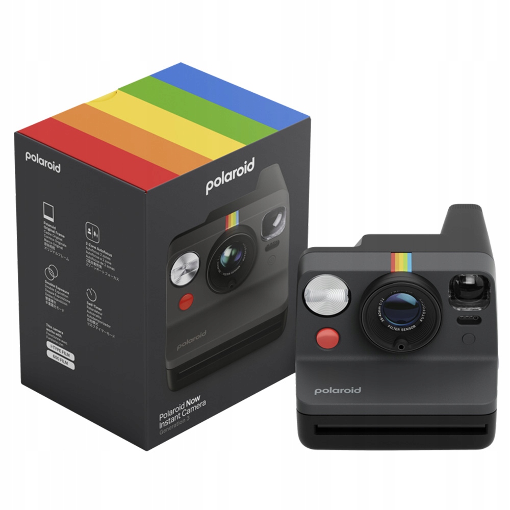 Polaroid Now Gen 3 Black bundle with Color Film (8 photos)5 