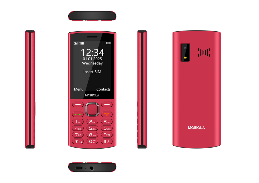 Mobil MOBIOLA MB4280 4G, červená0 