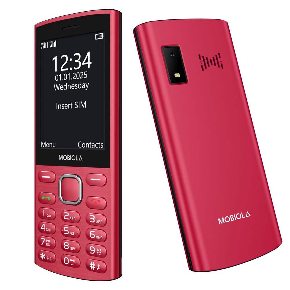 Mobil MOBIOLA MB4280 4G, červená1 
