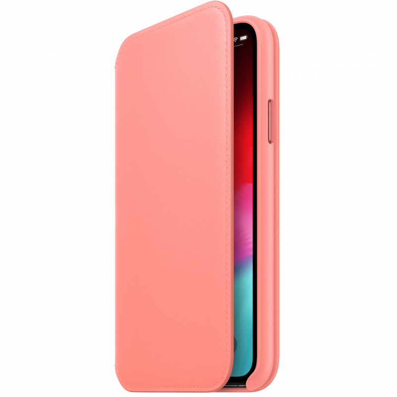 Puzdro iPhone X Leather Folio Soft Pink0 