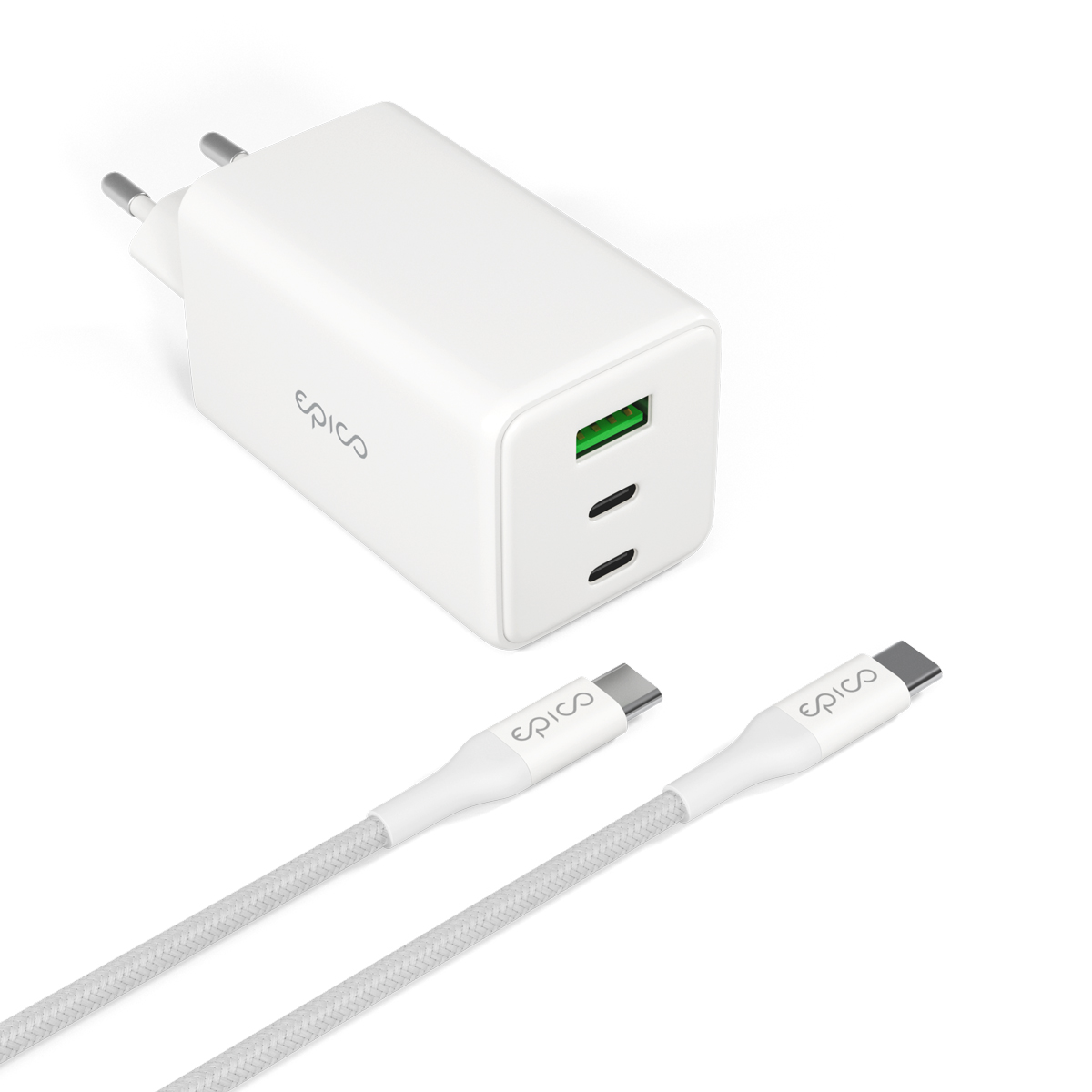 Epico GaN 100W adaptér EA100 s 1, 2 m USB-C káblom1 