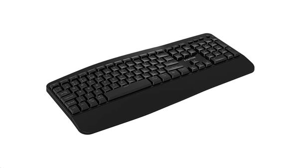 Canyon HKB-W6, 2v1 bezdrôtová 2.4GHz/BT klávesnica, ergonomická s opierkou, vodeodolná, 104 klávesov, SK/CZ, čierna3 