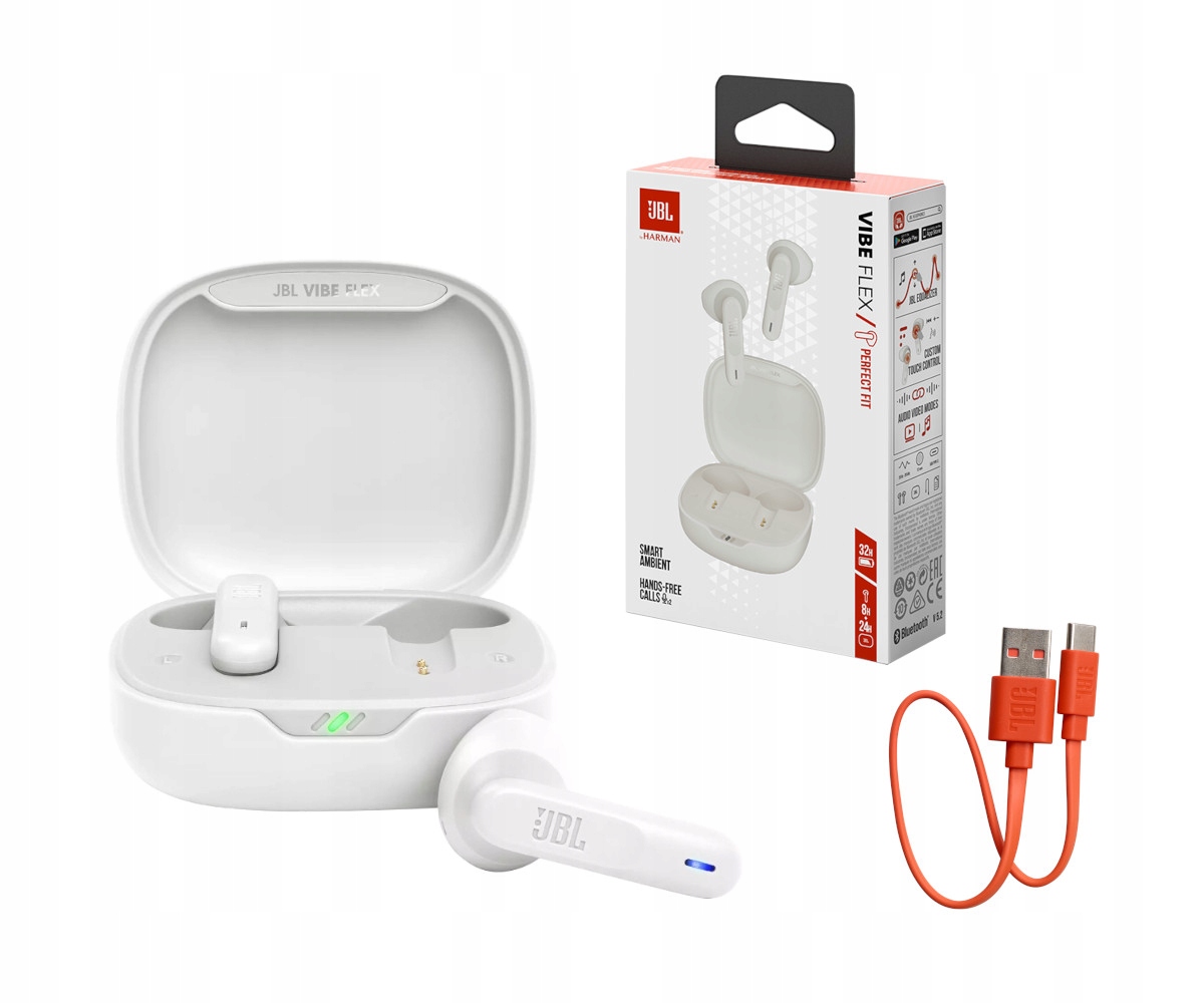 Slúchadlá JBL Vibe Flex White0 