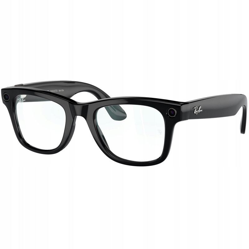 Meta Ray-Ban Wayfarer, AI okuliare, Shiny Black, Clear0 