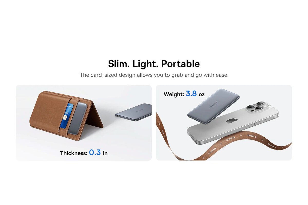 Baseus PicoGo AM41 20W Magnetická Powerbanka 5000mAh Natural Titanium2 