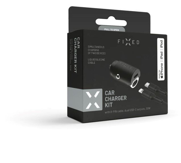 FIXED 2xUSB-C, USB-C/ Lightning, 1, 2 m, MFI, 30W5 