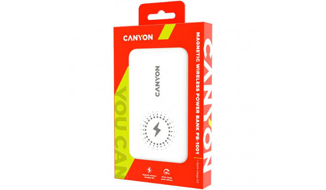 Power bank Canyon PB-1001 Vstup: 1x USB-C, 1x Lightning2 