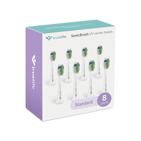 TrueLife SonicBrush UV Heads White Standard 8 Pack 