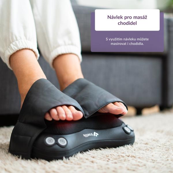 TrueLife RelaxBack B3 Charge - masážní polštář s dobíjecí baterií 