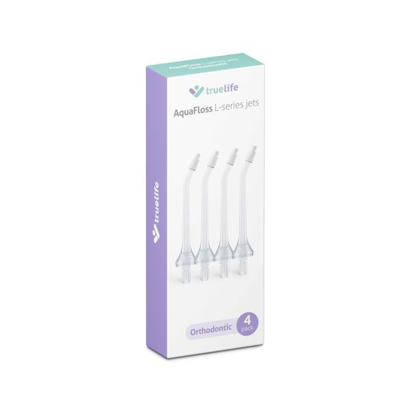TrueLife AquaFloss L-series jets Orthodontic 4 pack 