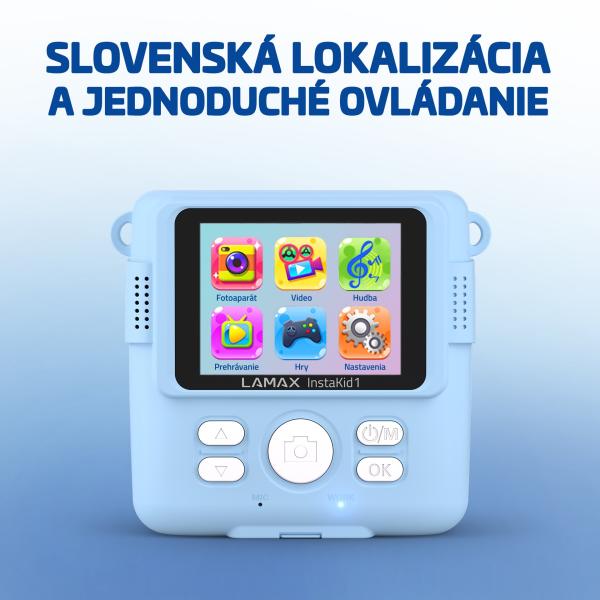 LAMAX InstaKid1 Blue - BAZAR - poskozen obal 