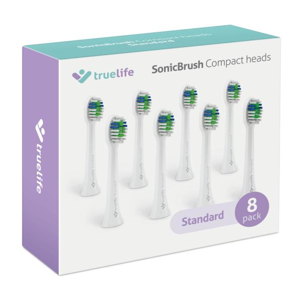 TrueLife SonicBrush Compact Heads White Standard 8 Pack 