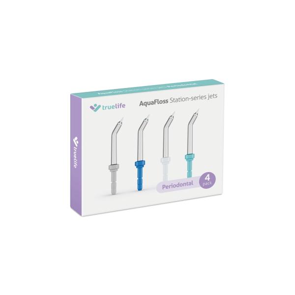 TrueLife AquaFloss Station-series jets Periodontal 4 pack 