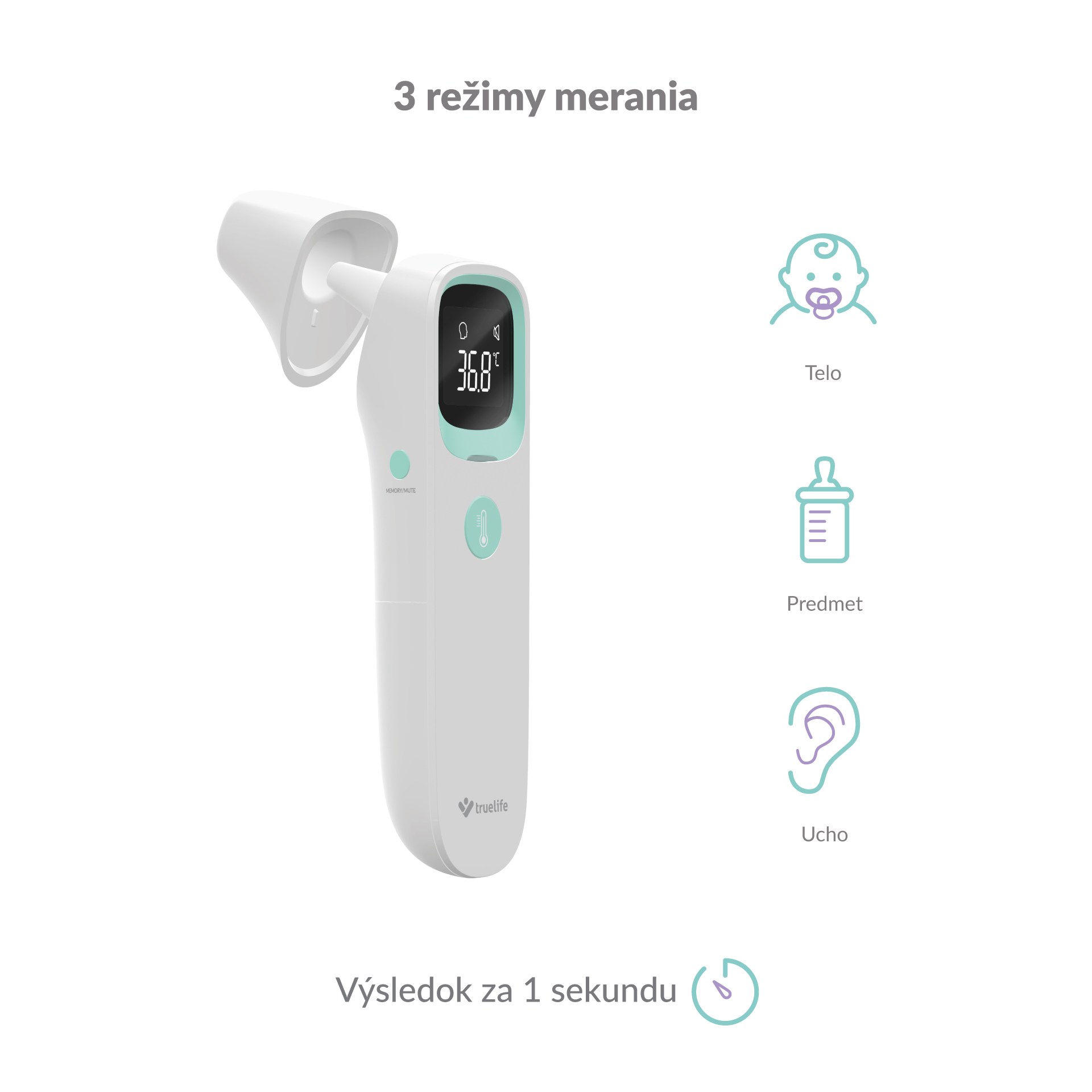 TrueLife Care Q9 - bezdotykový zdravotní teploměr1 
