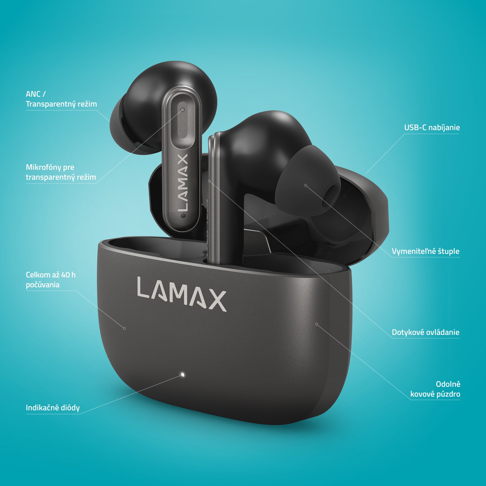 LAMAX SteelClips1 ANC1 