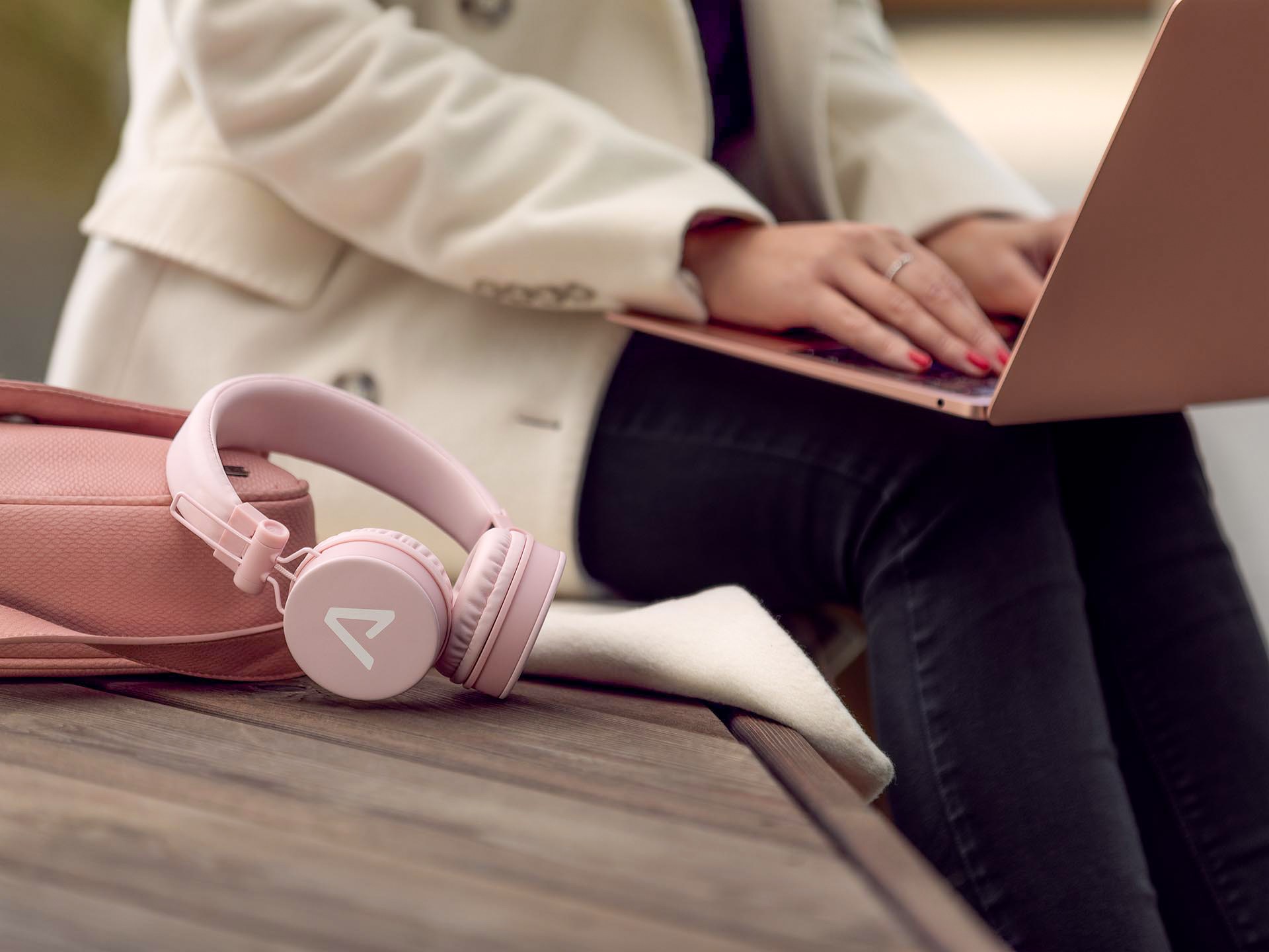 LAMAX Beat Blaze2 náhlavní sluchátka,  USB-C - růžová1 