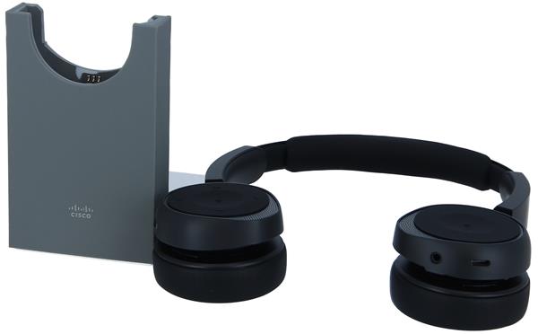 730 Wireless Dual On-ear Headset+Stand USB-A Bundle-Platinum 