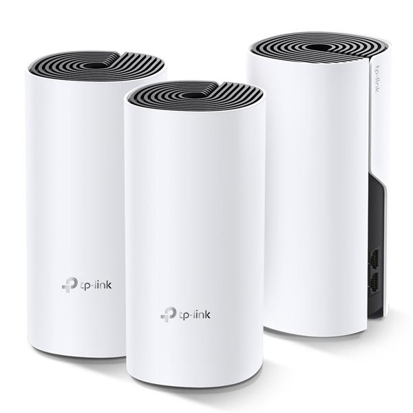 TP-LINK Deco E4(2-Pack) AC1200 Whole-Home Mesh Wi-Fi System, Qualcomm CPU, 867Mbps at 5GHz+300Mbps at 2.4GHz, 2 10/100Mb 