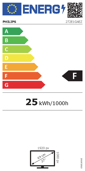 Philips 272E2FA/00 27" IPS LED 1920x1080 50 000 000:1 4ms 350cd DP HDMI repro cierny 