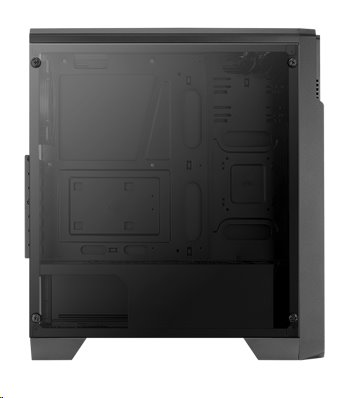 Aerocool Ore Saturn FRGB, skrinka ATX, CR, 3x RGB LED ventilátory, čierna 