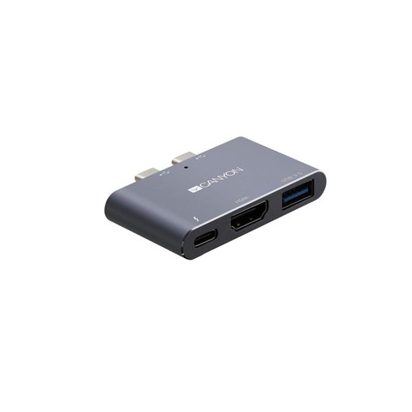 Canyon DS-1, Thunderbolt 3 Docking Station, 3 porty, 1xThunderbolt 3+1xUSB3.0+1xHDM 