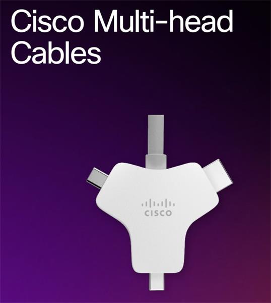 Cisco Multi-head Cable 9 meters (4K, USB-C, HDMI, miniDP) 