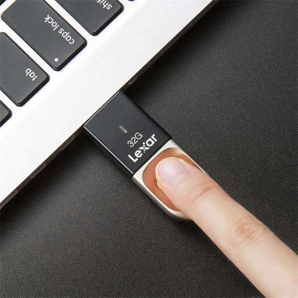 256GB USB 3.0 Lexar® Fingerprint F35  